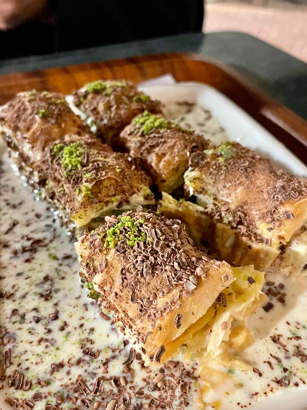 Cold baklava in istanbul