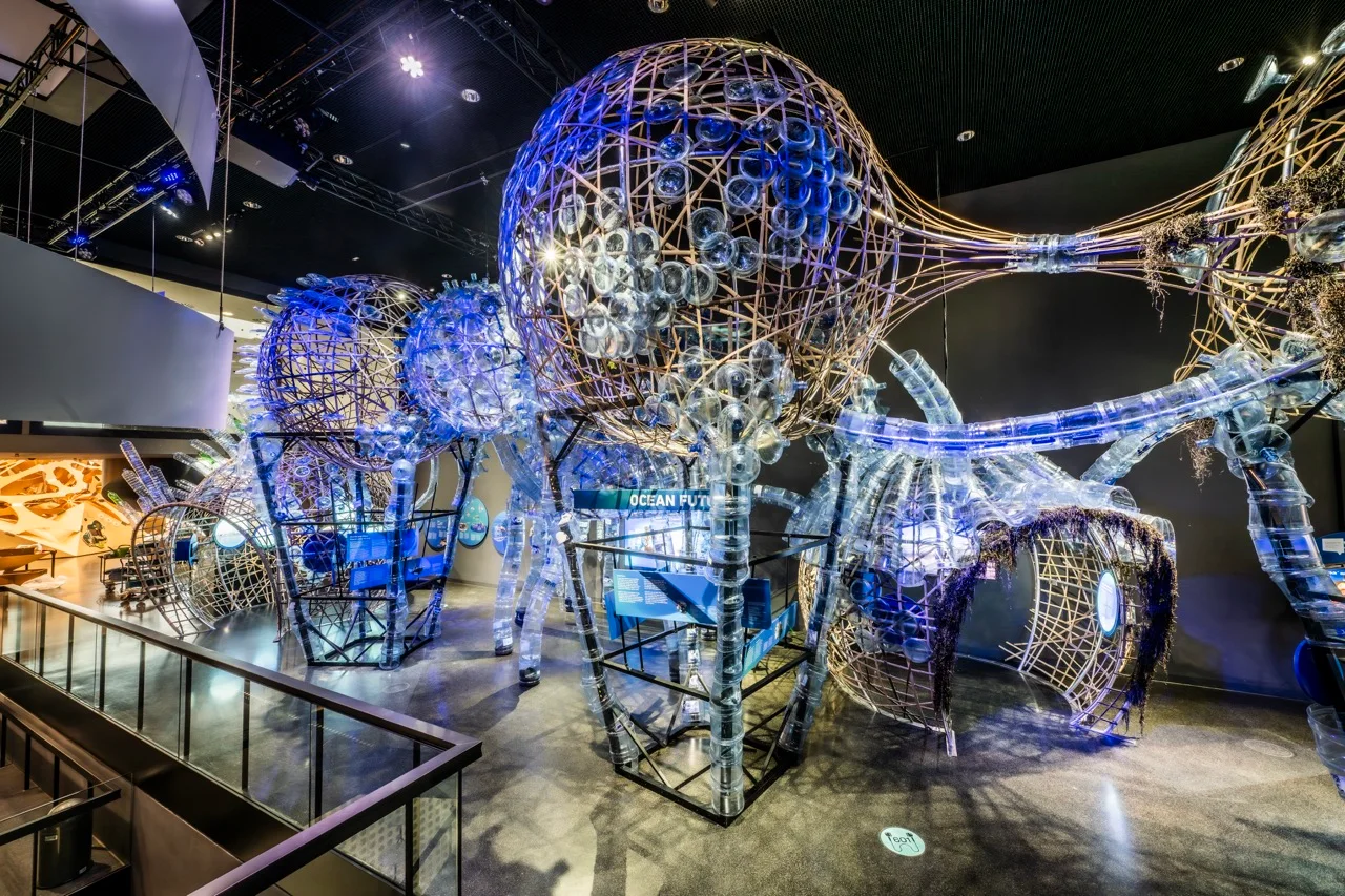Ocean Futures Exhibition with installation by Leeroy New / Credit: Jan Windszus