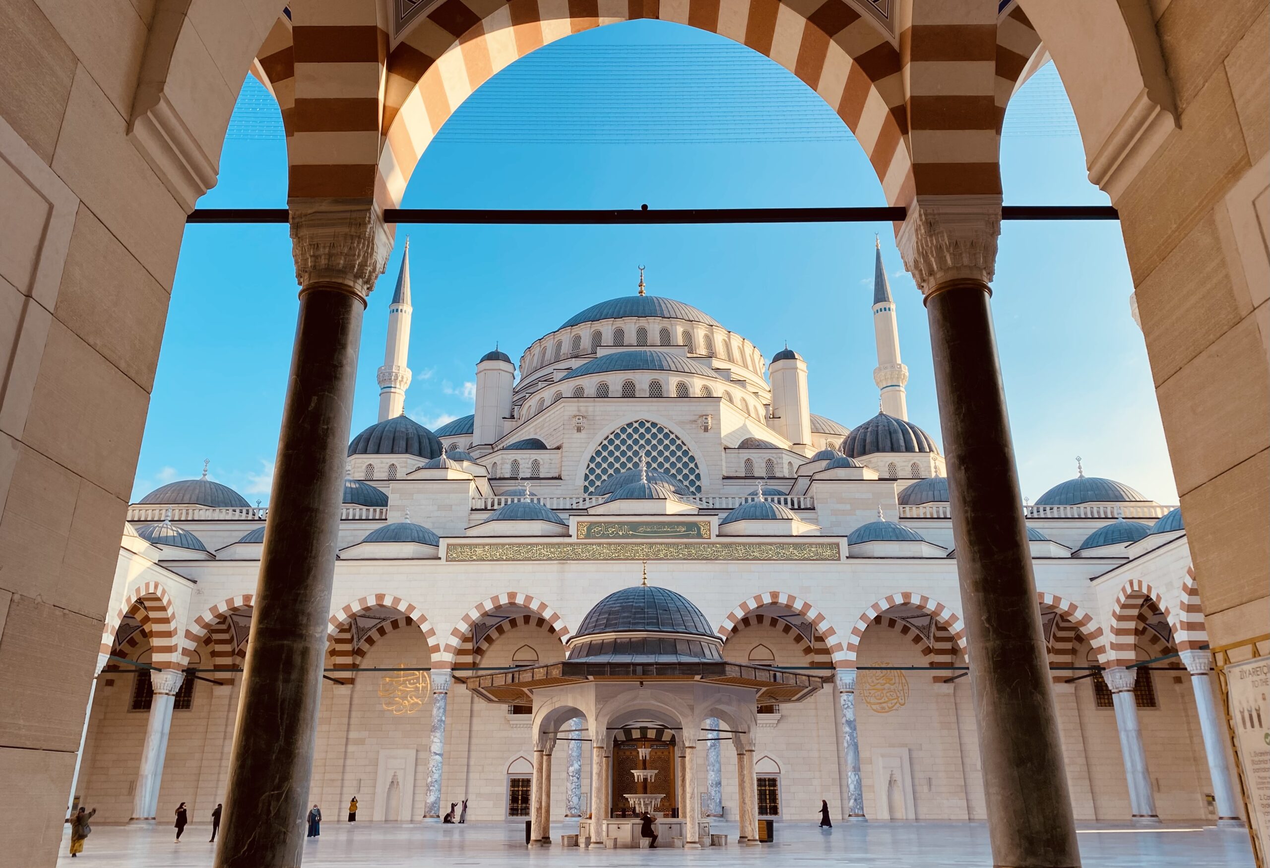 Low angle view on hagia sophia